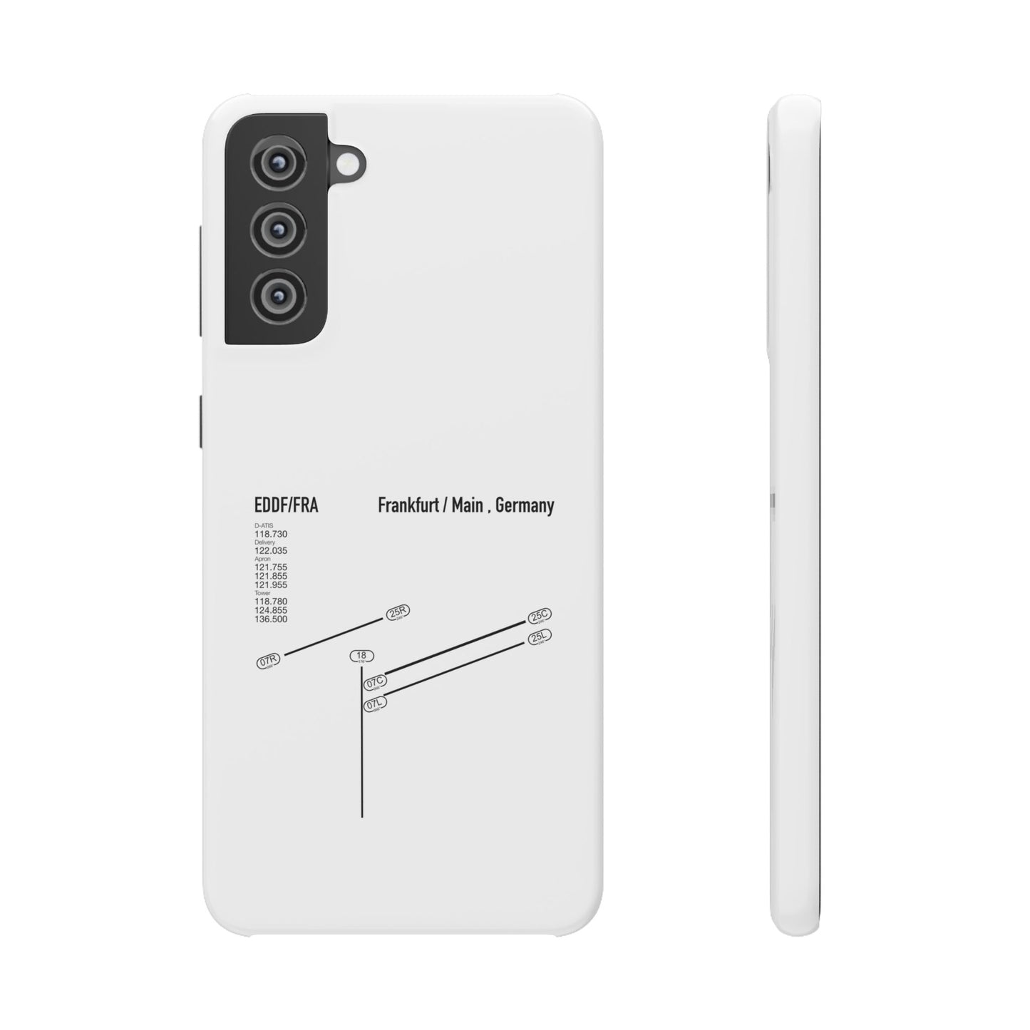 Frankfurt Airport Runway Phone Case - White Edition