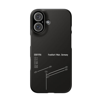 Frankfurt Airport Runway Phone Case - Black Edition