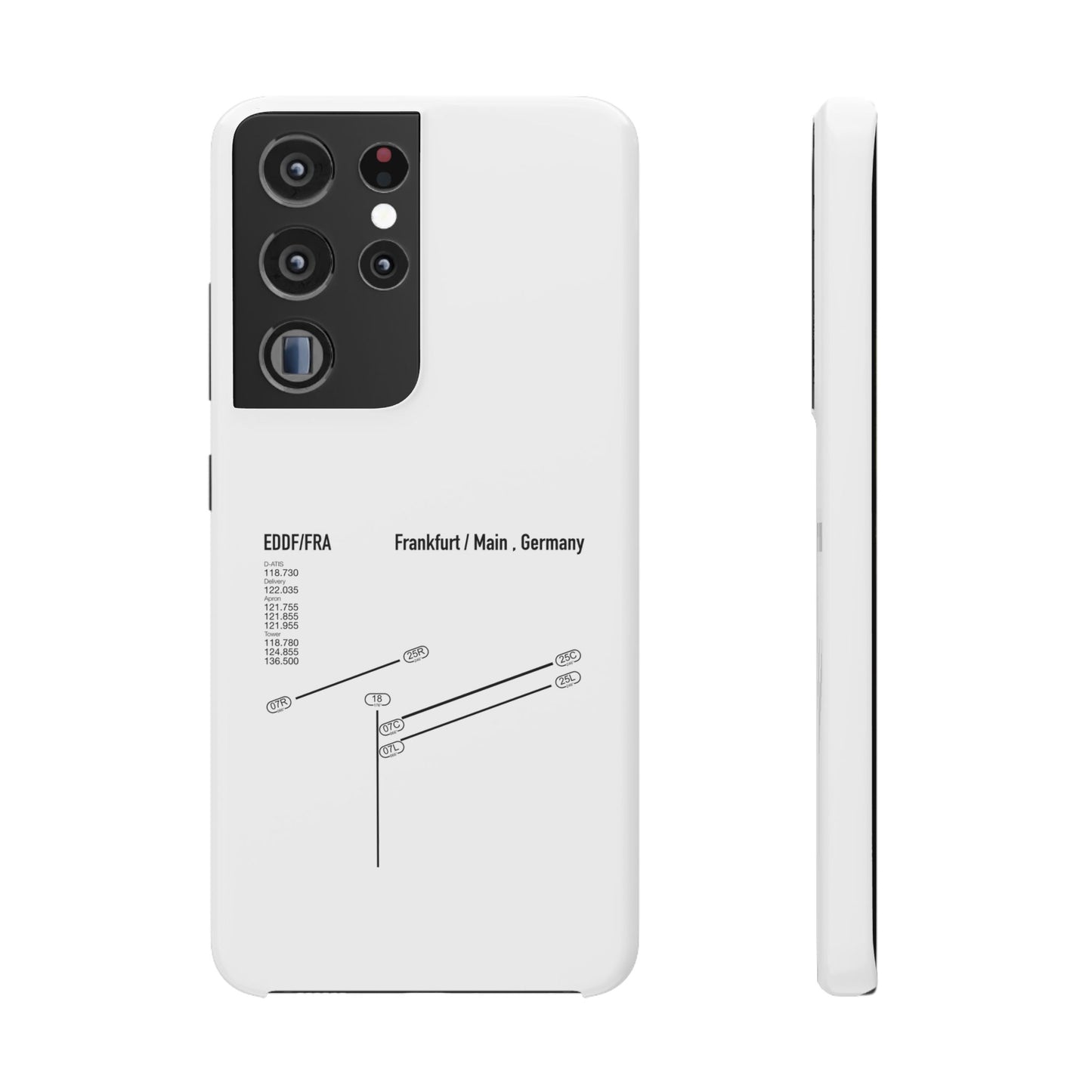 Frankfurt Airport Runway Phone Case - White Edition