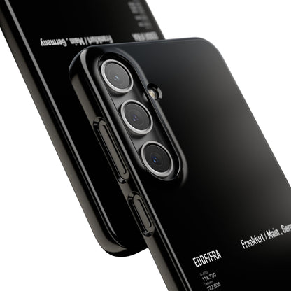 Frankfurt Airport Runway Phone Case - Black Edition