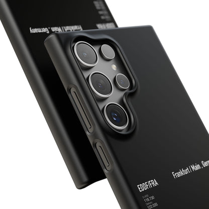 Frankfurt Airport Runway Phone Case - Black Edition