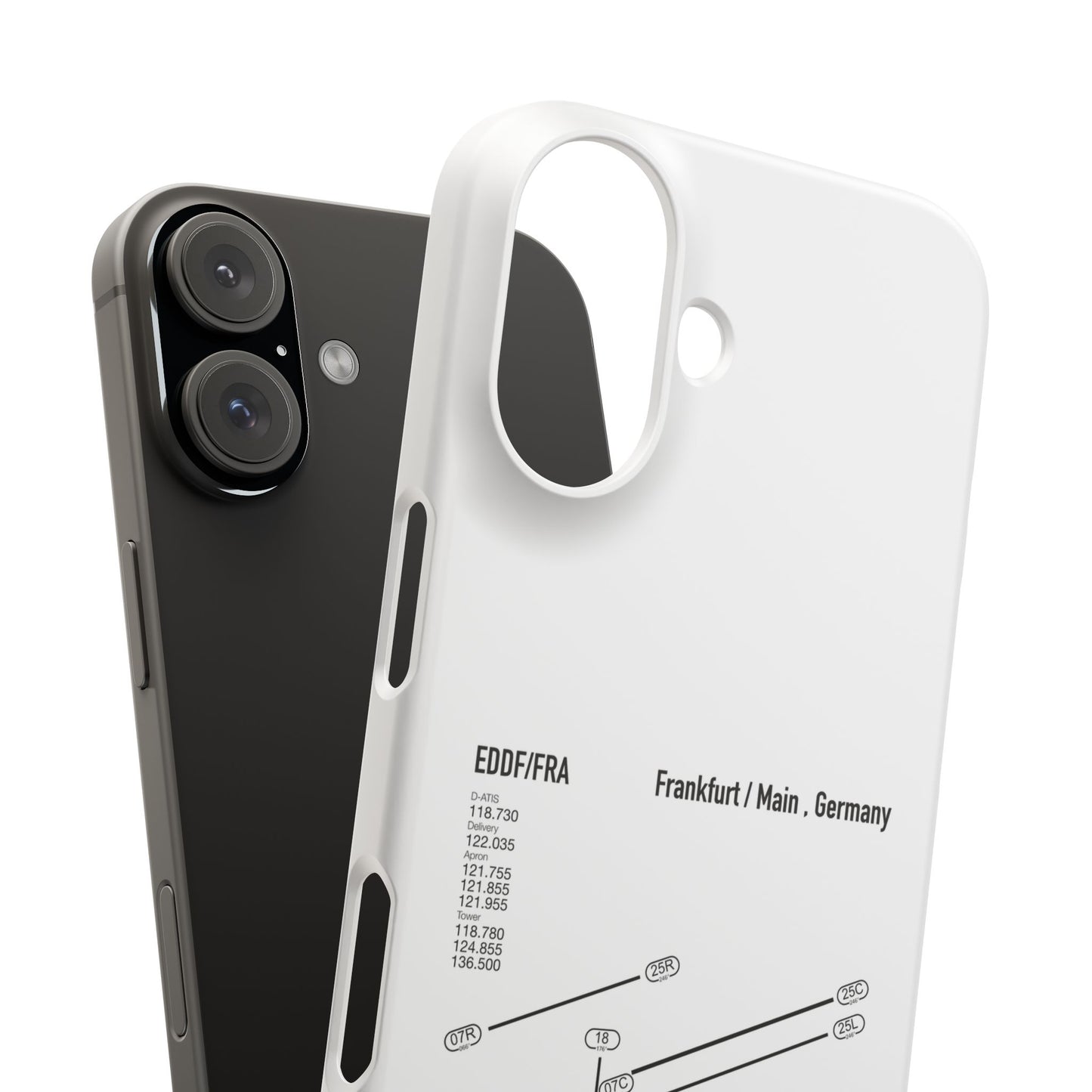Frankfurt Airport Runway Phone Case - White Edition