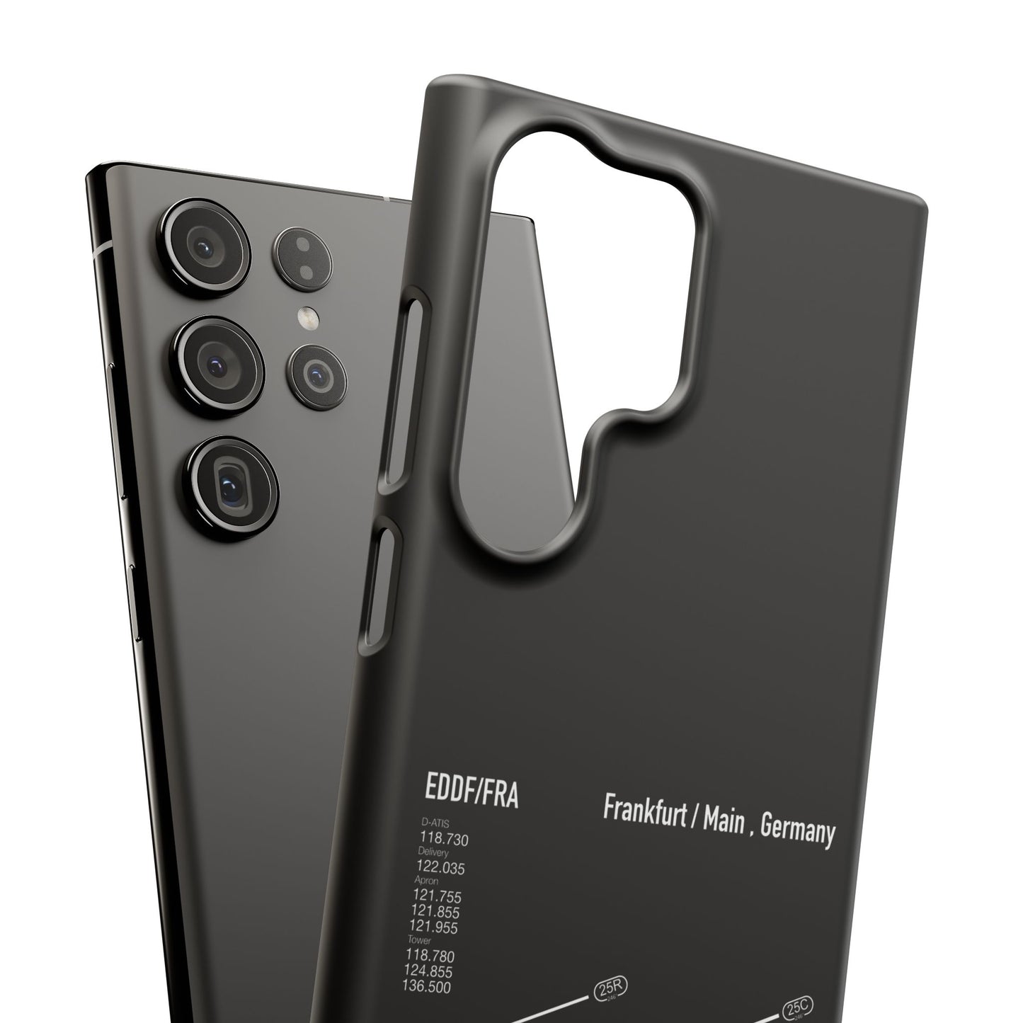 Frankfurt Airport Runway Phone Case - Black Edition