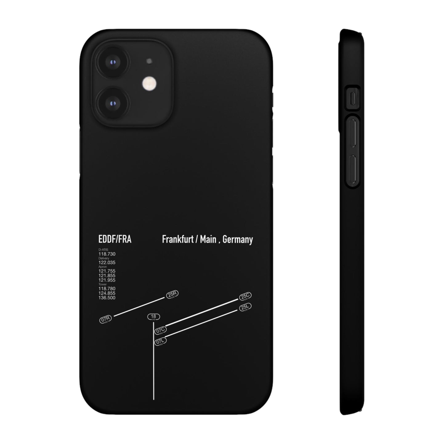 Frankfurt Airport Runway Phone Case - Black Edition