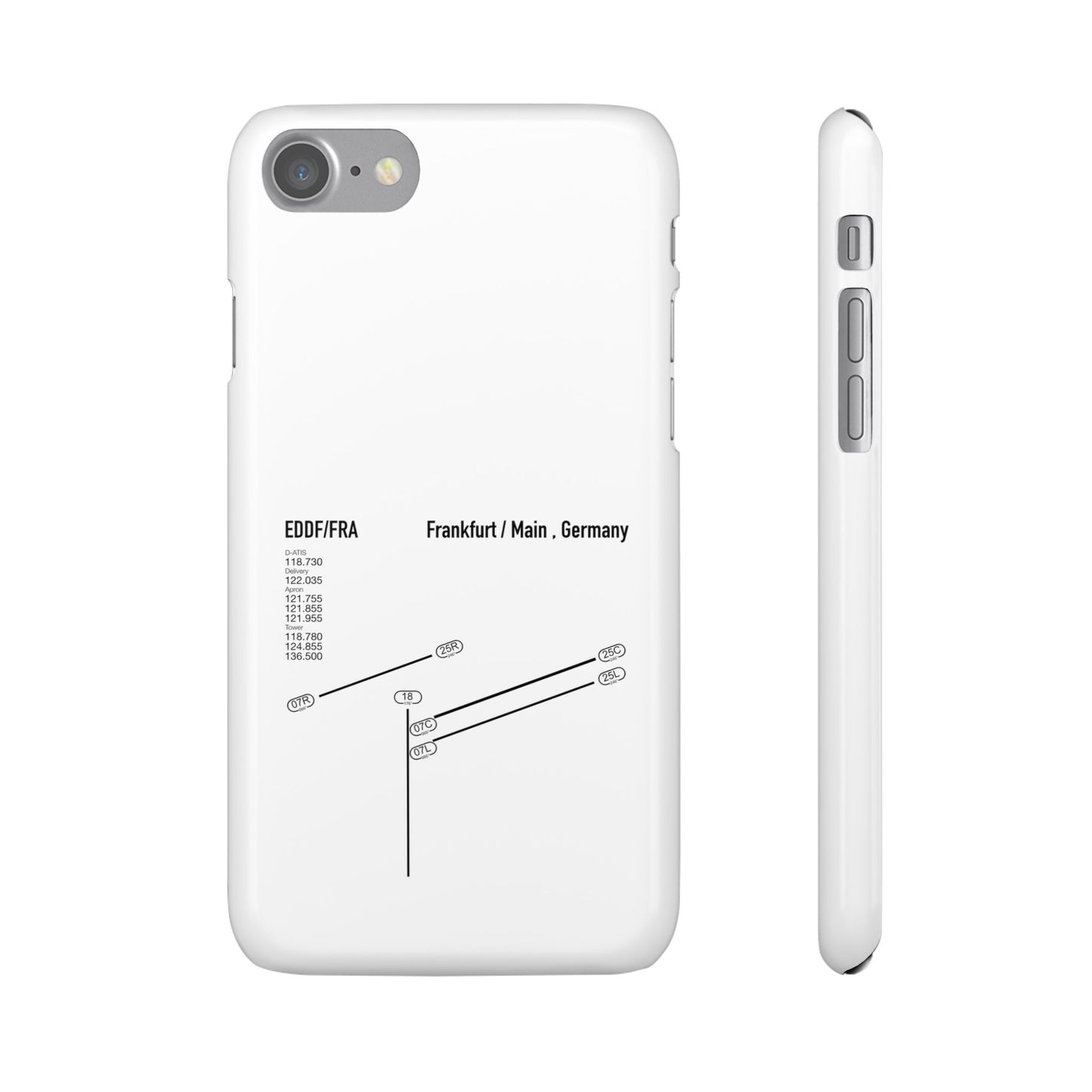 Frankfurt Airport Runway Phone Case - White Edition