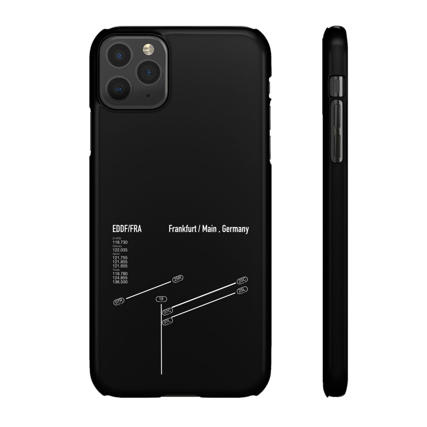 Frankfurt Airport Runway Phone Case - Black Edition