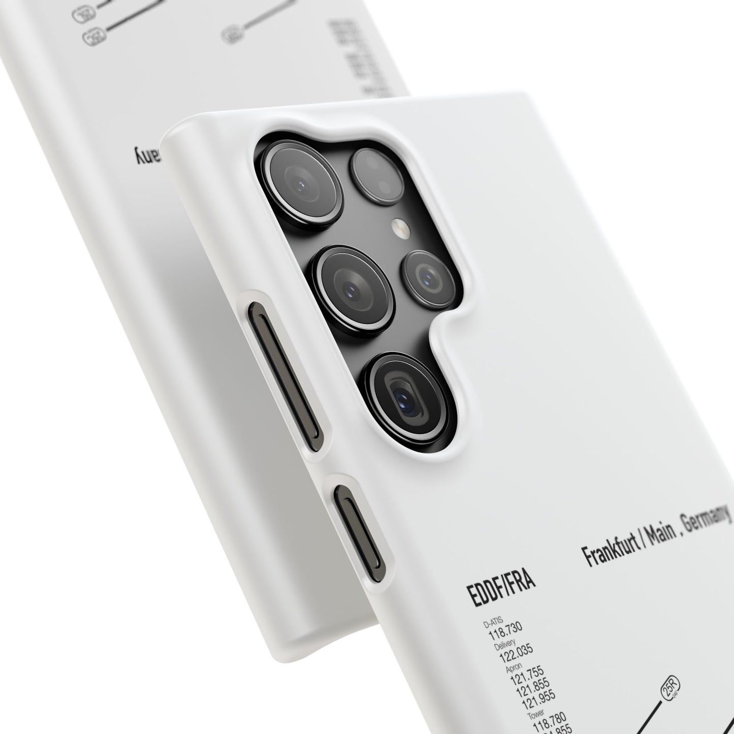 Frankfurt Airport Runway Phone Case - White Edition
