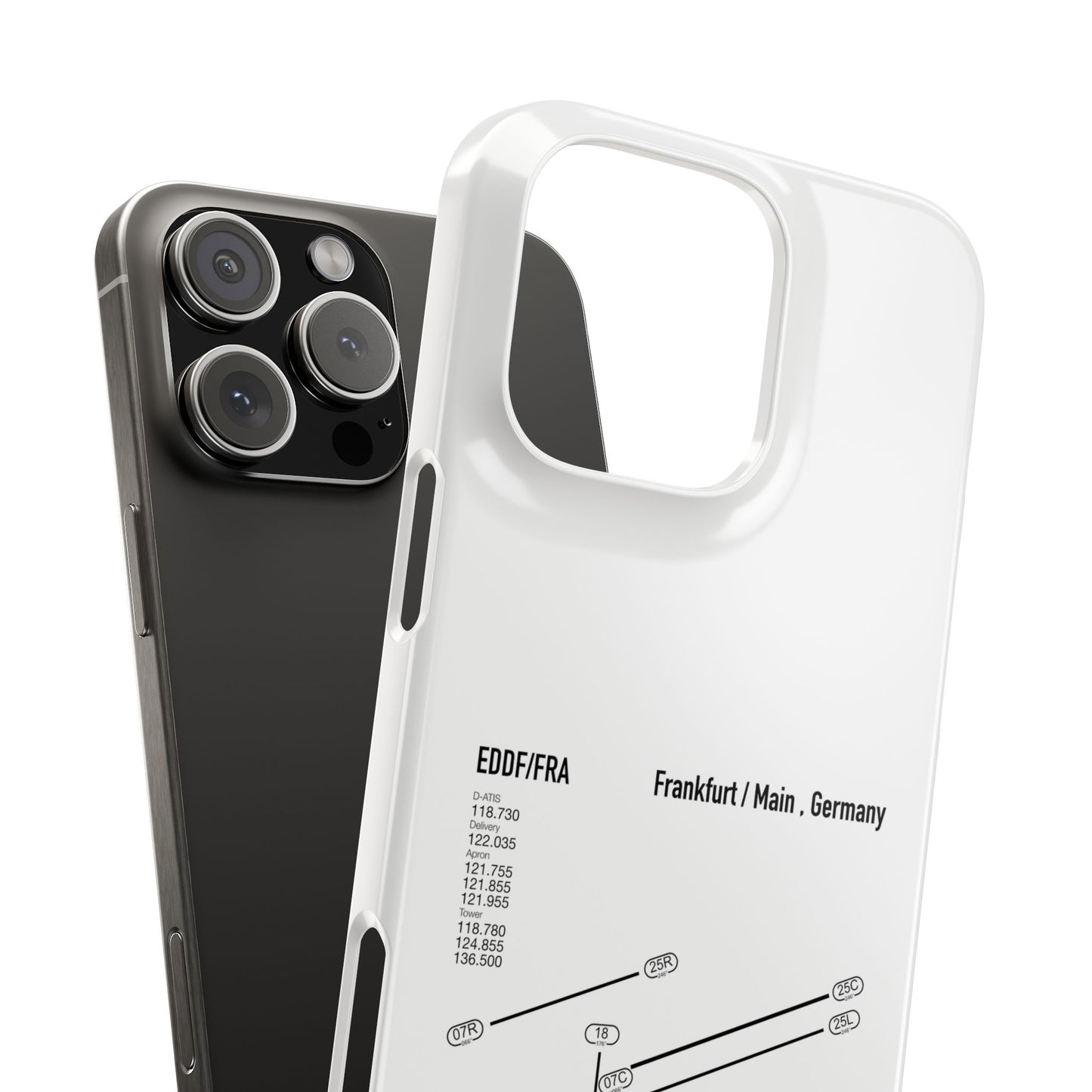 Frankfurt Airport Runway Phone Case - White Edition