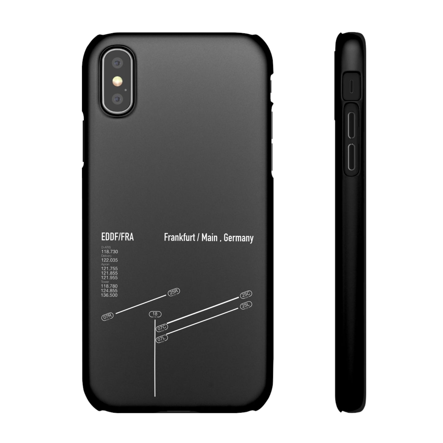 Frankfurt Airport Runway Phone Case - Black Edition