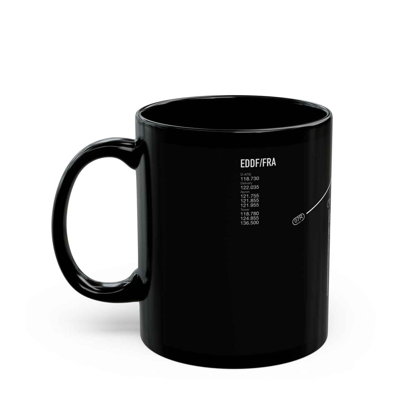 Frankfurt Airport Runway Mug - Black Edition