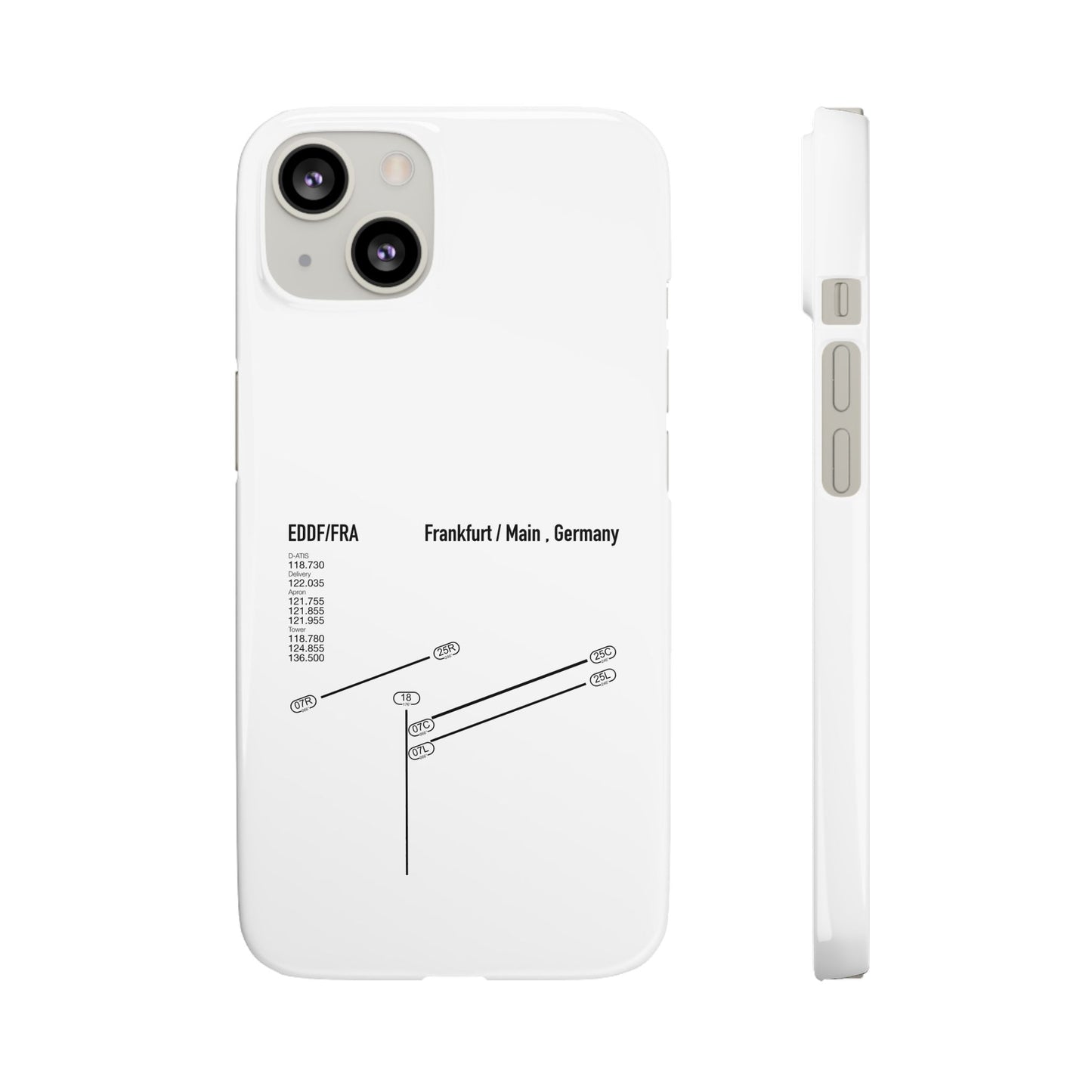 Frankfurt Airport Runway Phone Case - White Edition