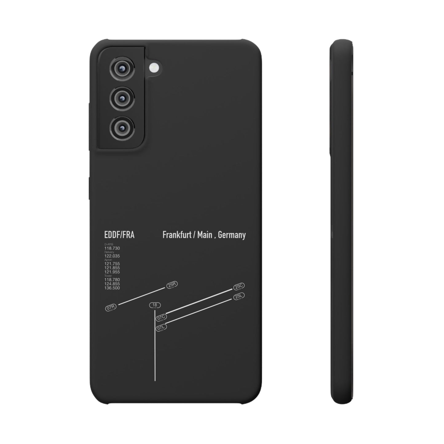 Frankfurt Airport Runway Phone Case - Black Edition