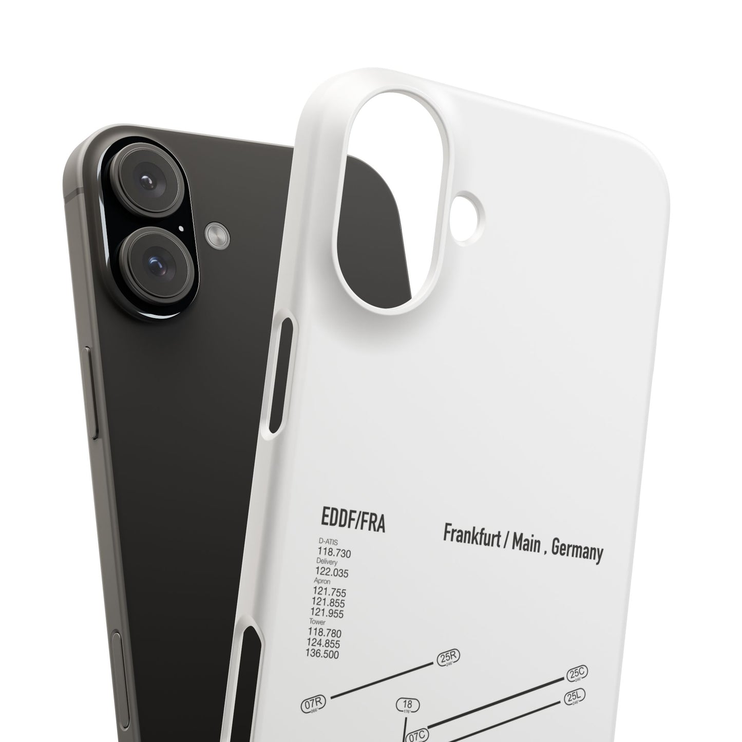 Frankfurt Airport Runway Phone Case - White Edition
