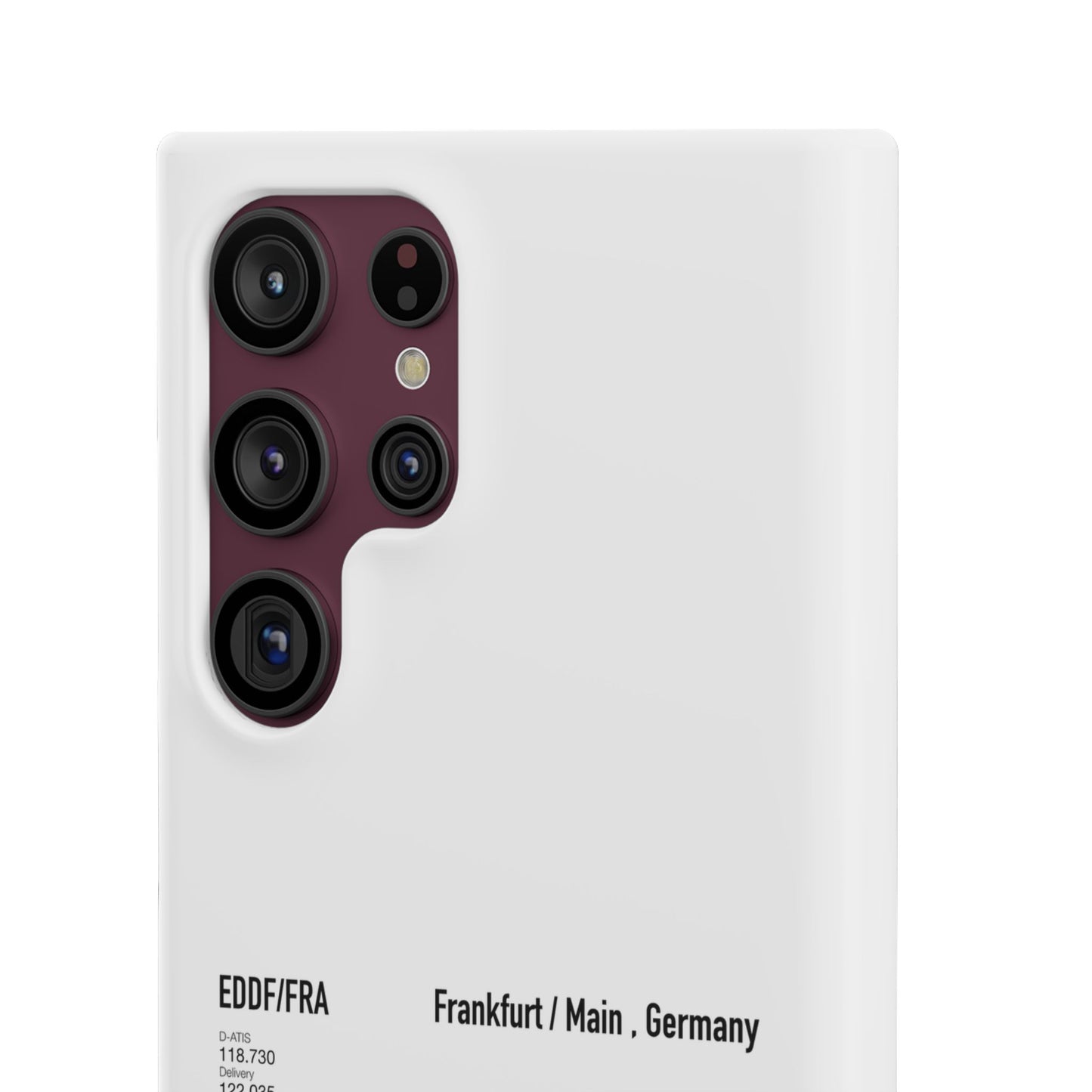 Frankfurt Airport Runway Phone Case - White Edition
