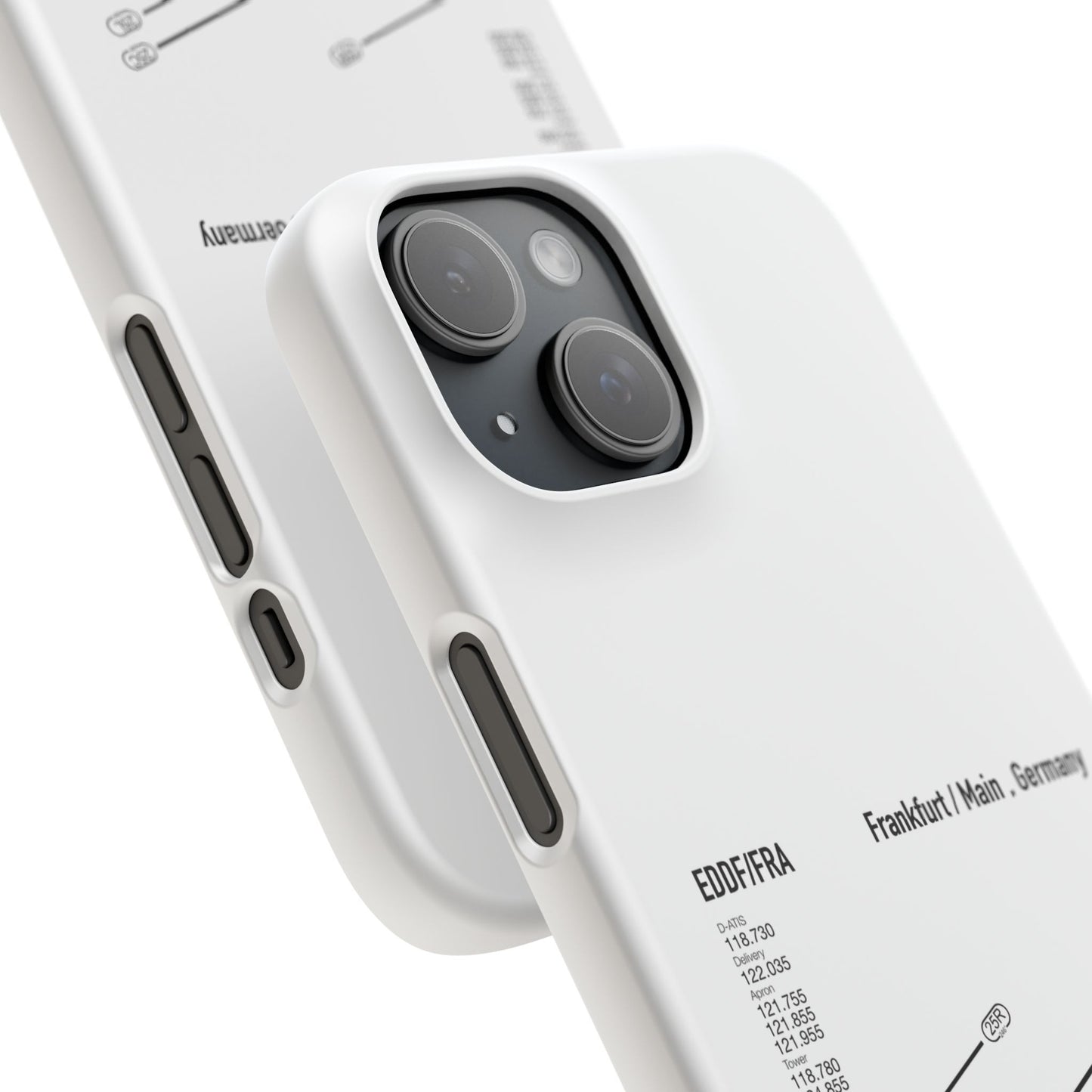 Frankfurt Airport Runway Phone Case - White Edition