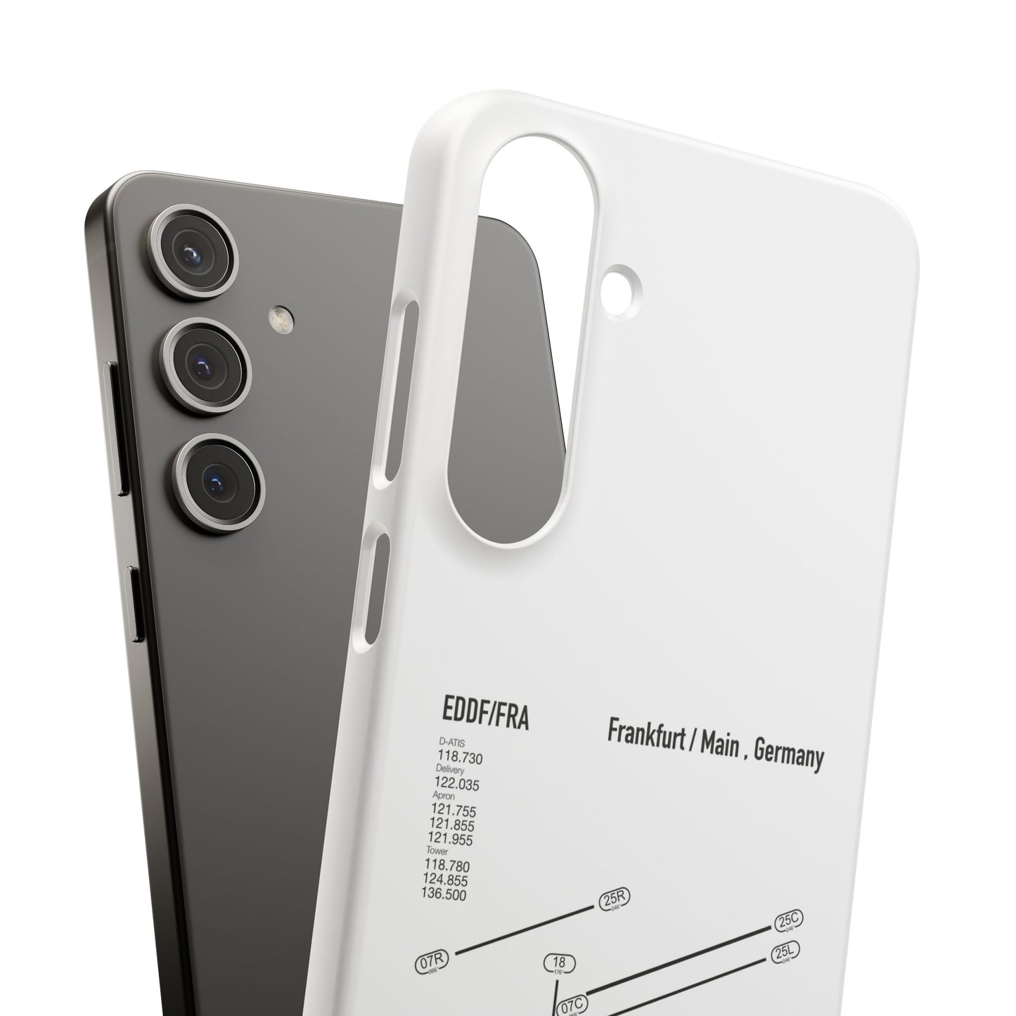 Frankfurt Airport Runway Phone Case - White Edition