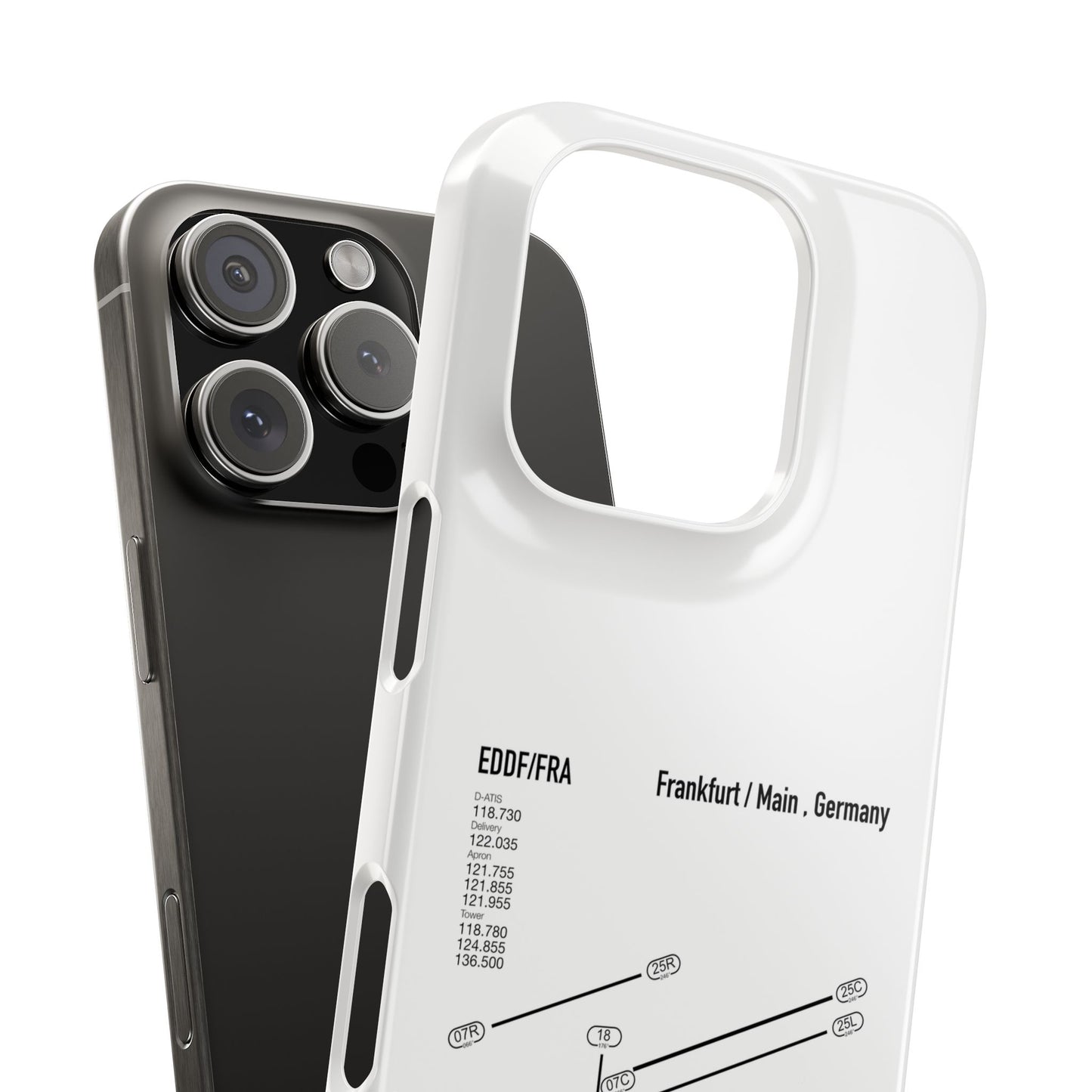 Frankfurt Airport Runway Phone Case - White Edition