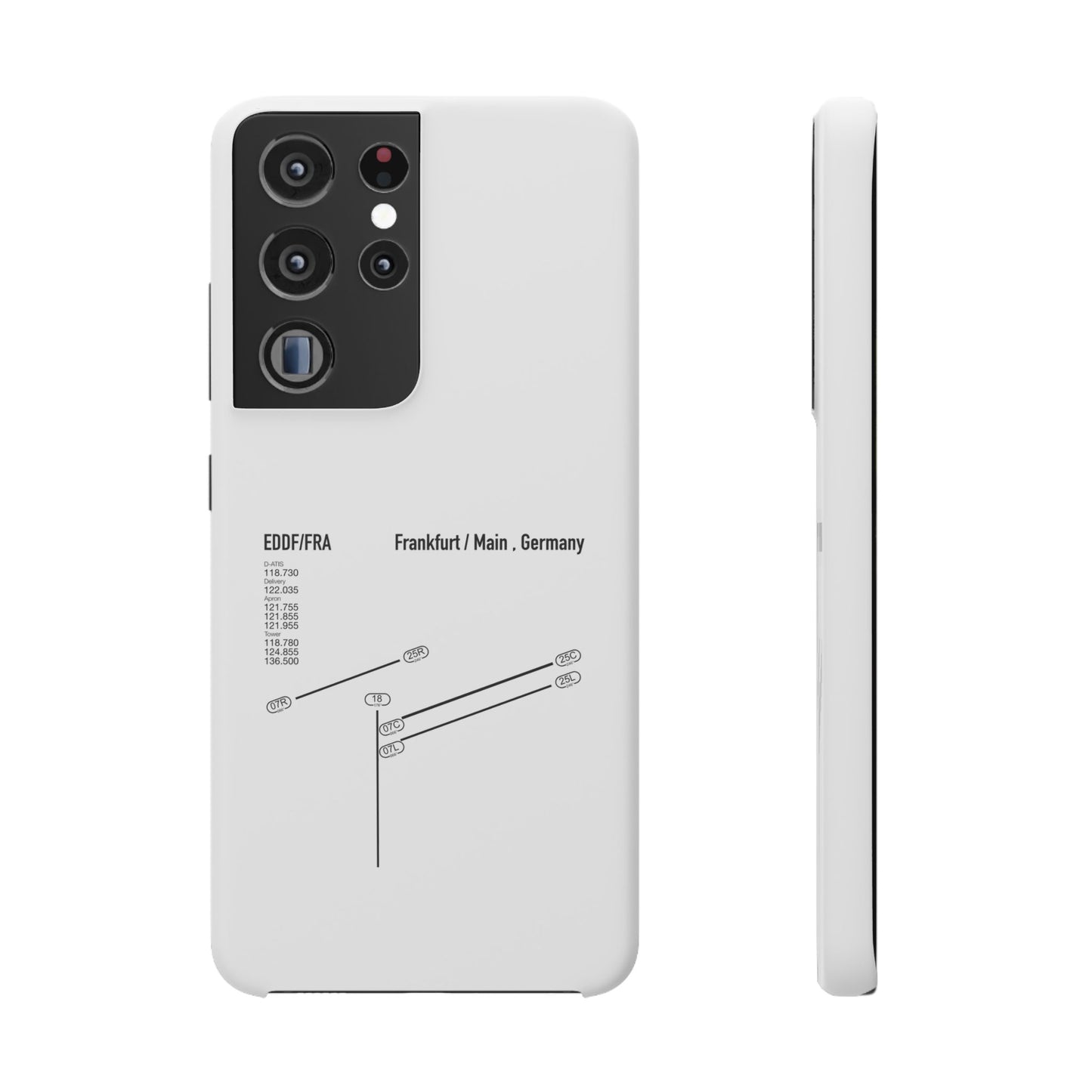 Frankfurt Airport Runway Phone Case - White Edition