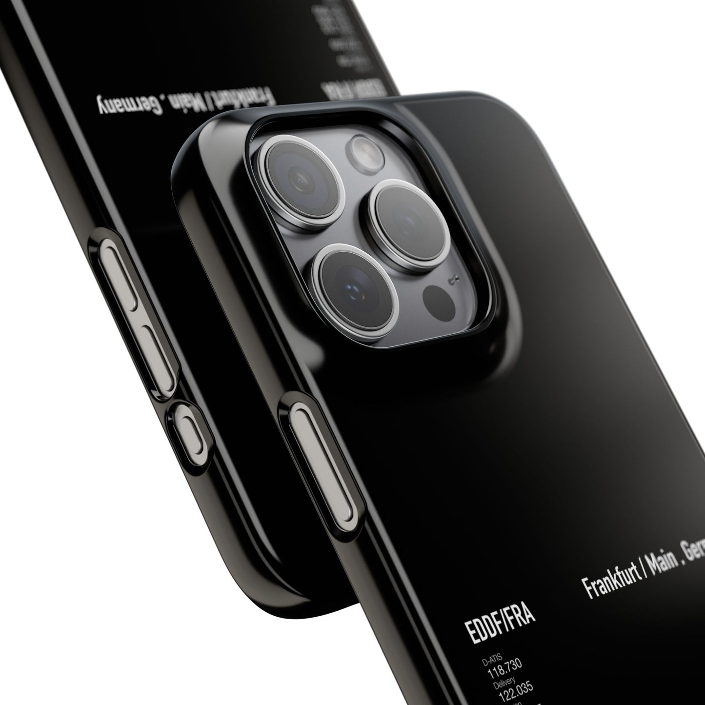 Frankfurt Airport Runway Phone Case - Black Edition