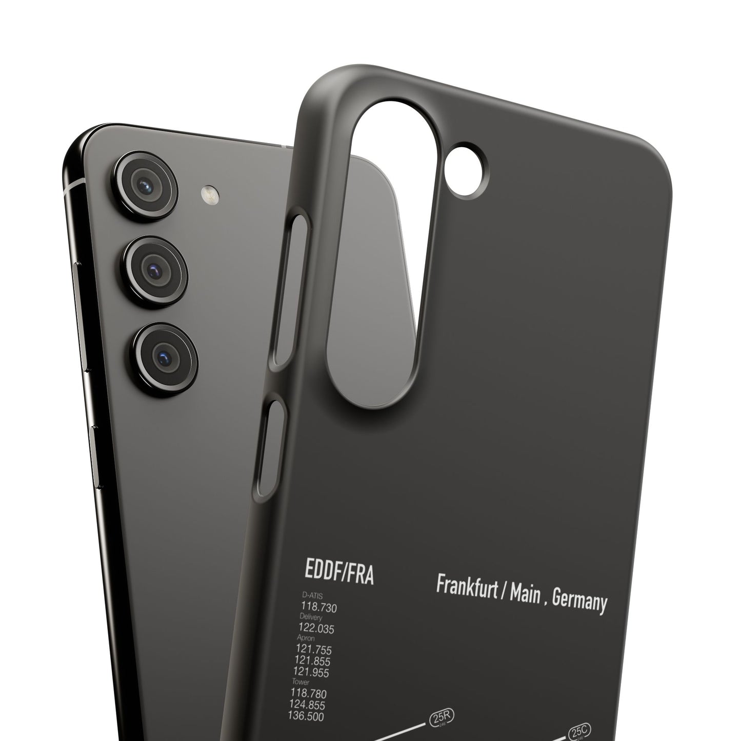 Frankfurt Airport Runway Phone Case - Black Edition
