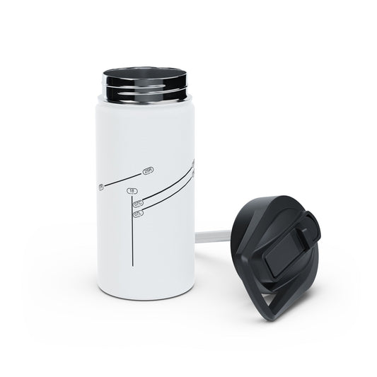 Frankfurt Airport Runway Water Bottle - White Edition