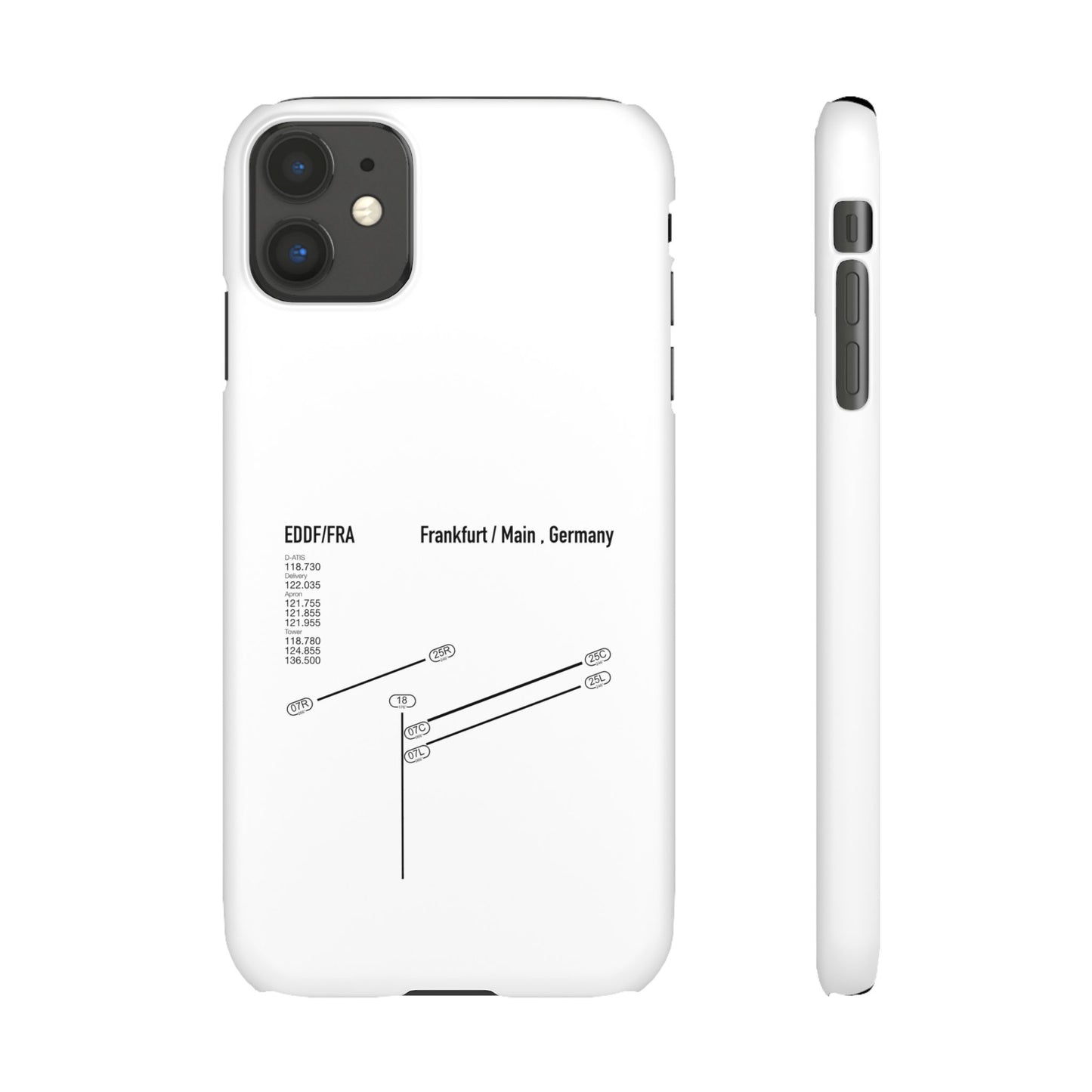 Frankfurt Airport Runway Phone Case - White Edition