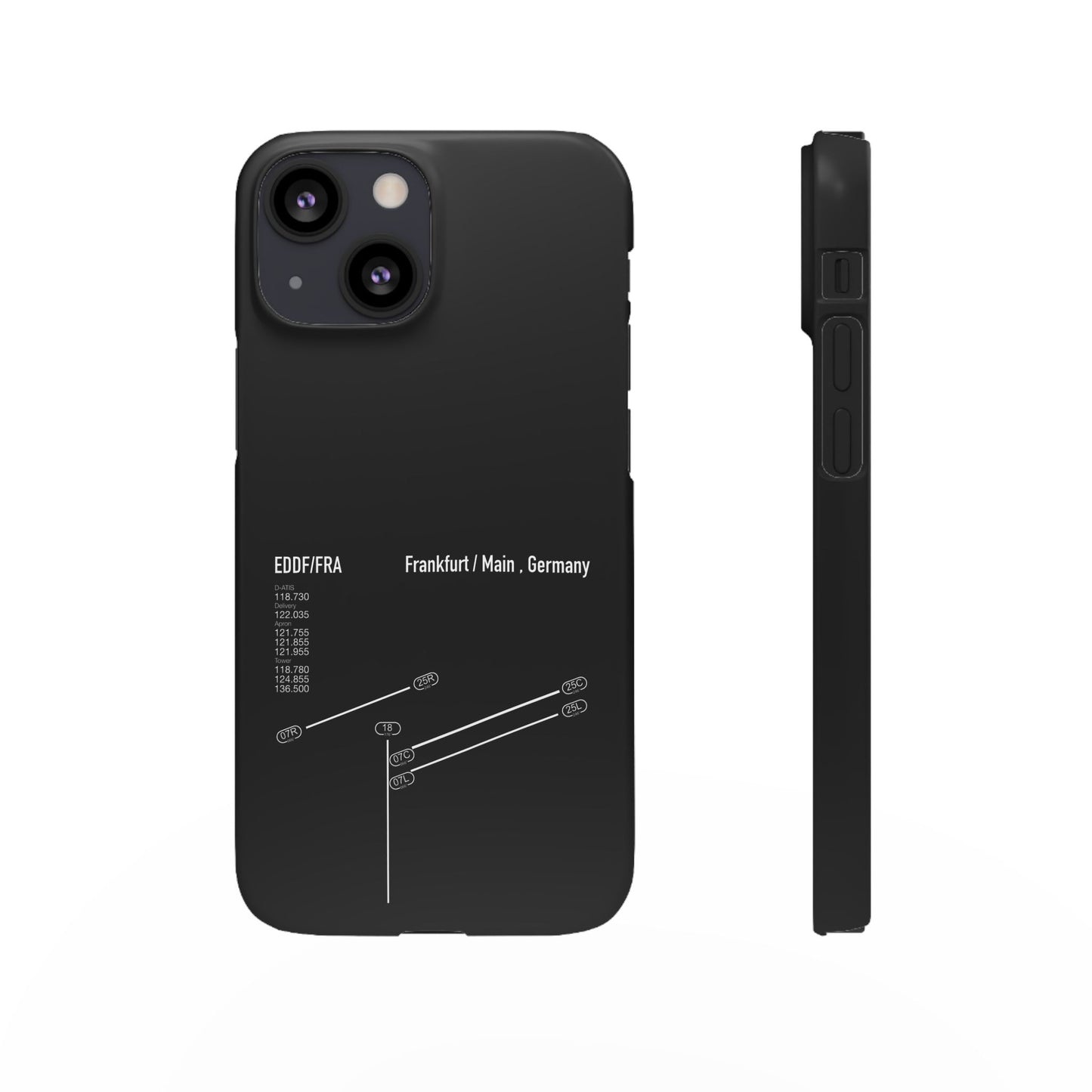 Frankfurt Airport Runway Phone Case - Black Edition