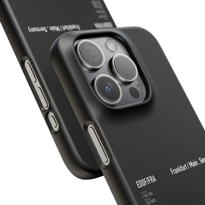 Frankfurt Airport Runway Phone Case - Black Edition