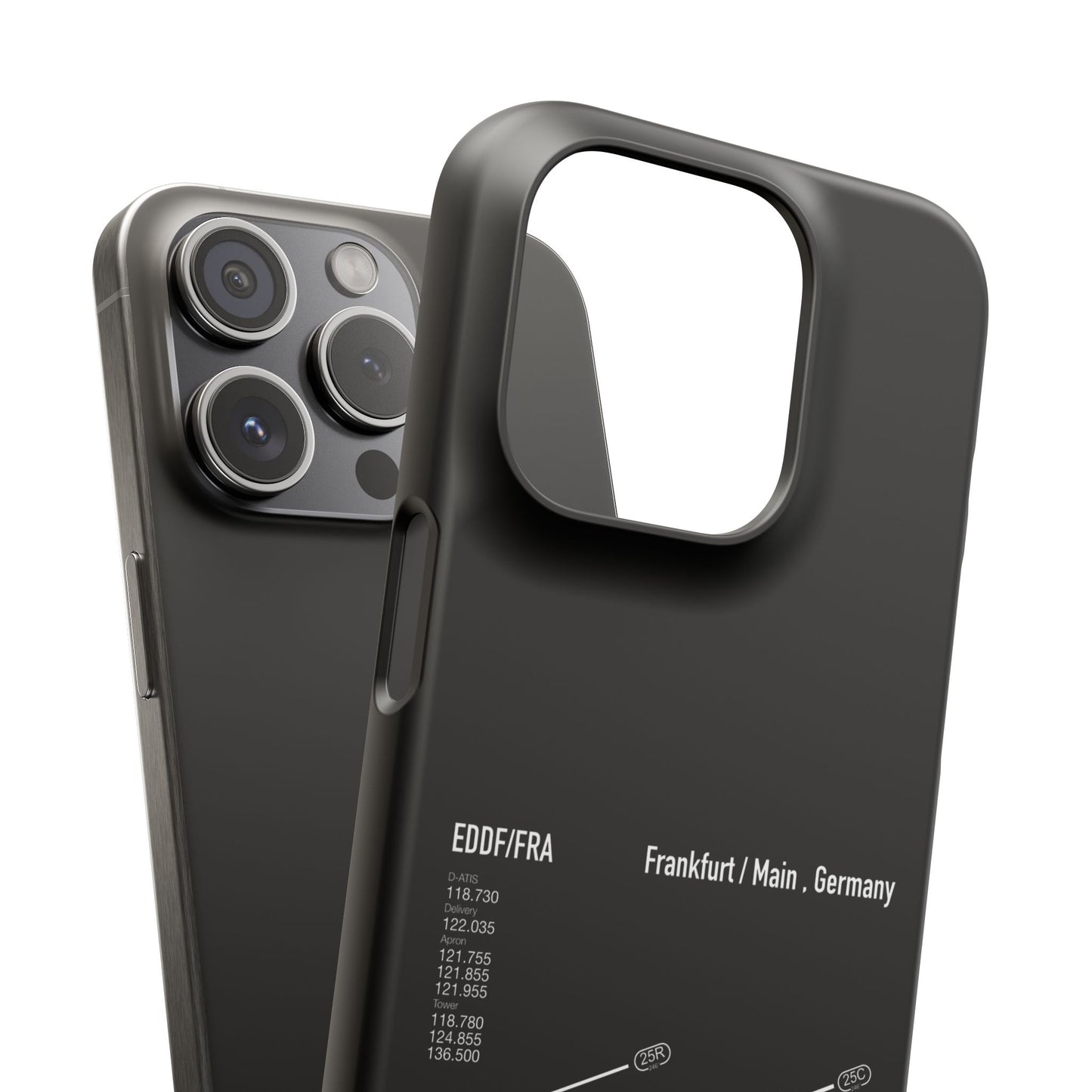Frankfurt Airport Runway Phone Case - Black Edition
