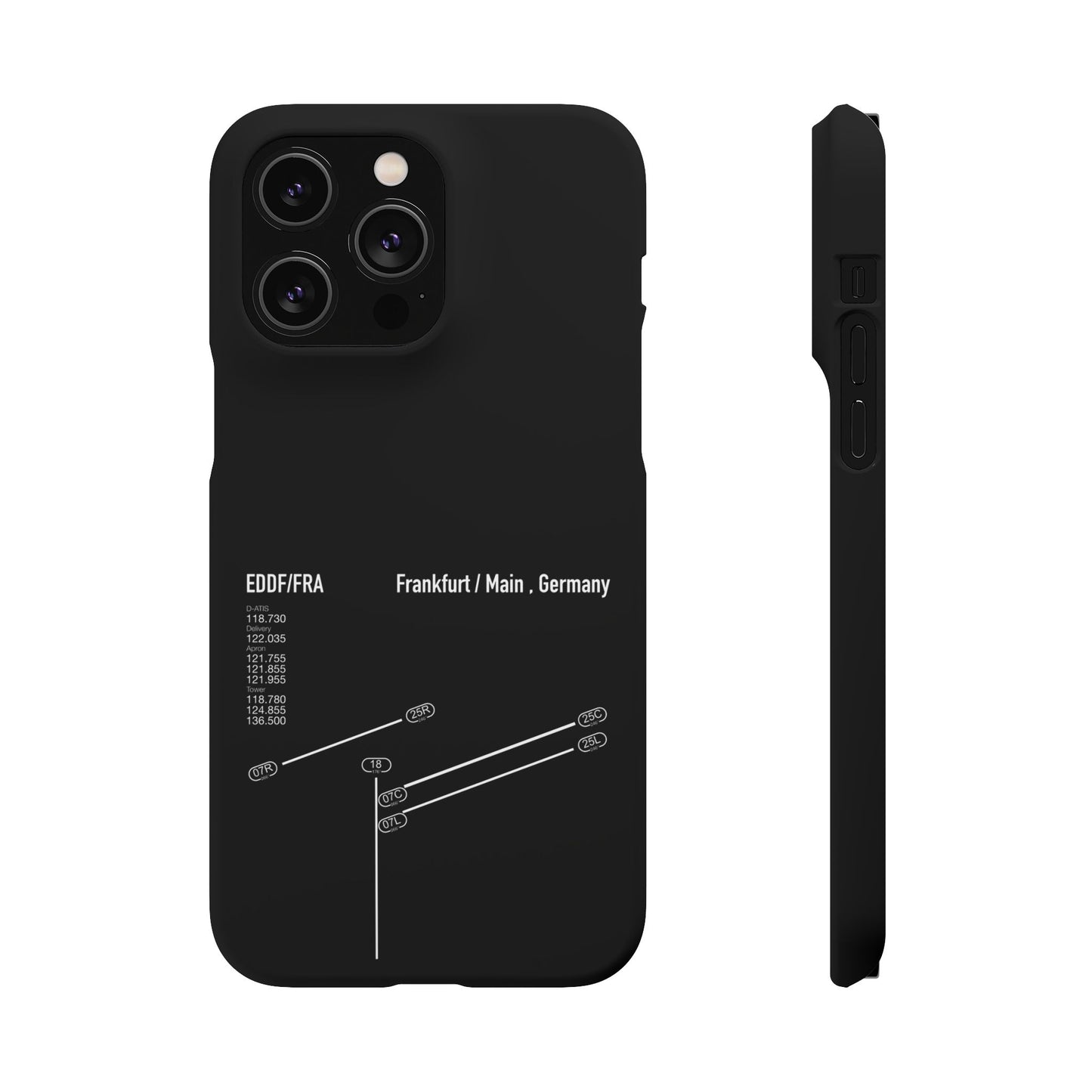Frankfurt Airport Runway Phone Case - Black Edition