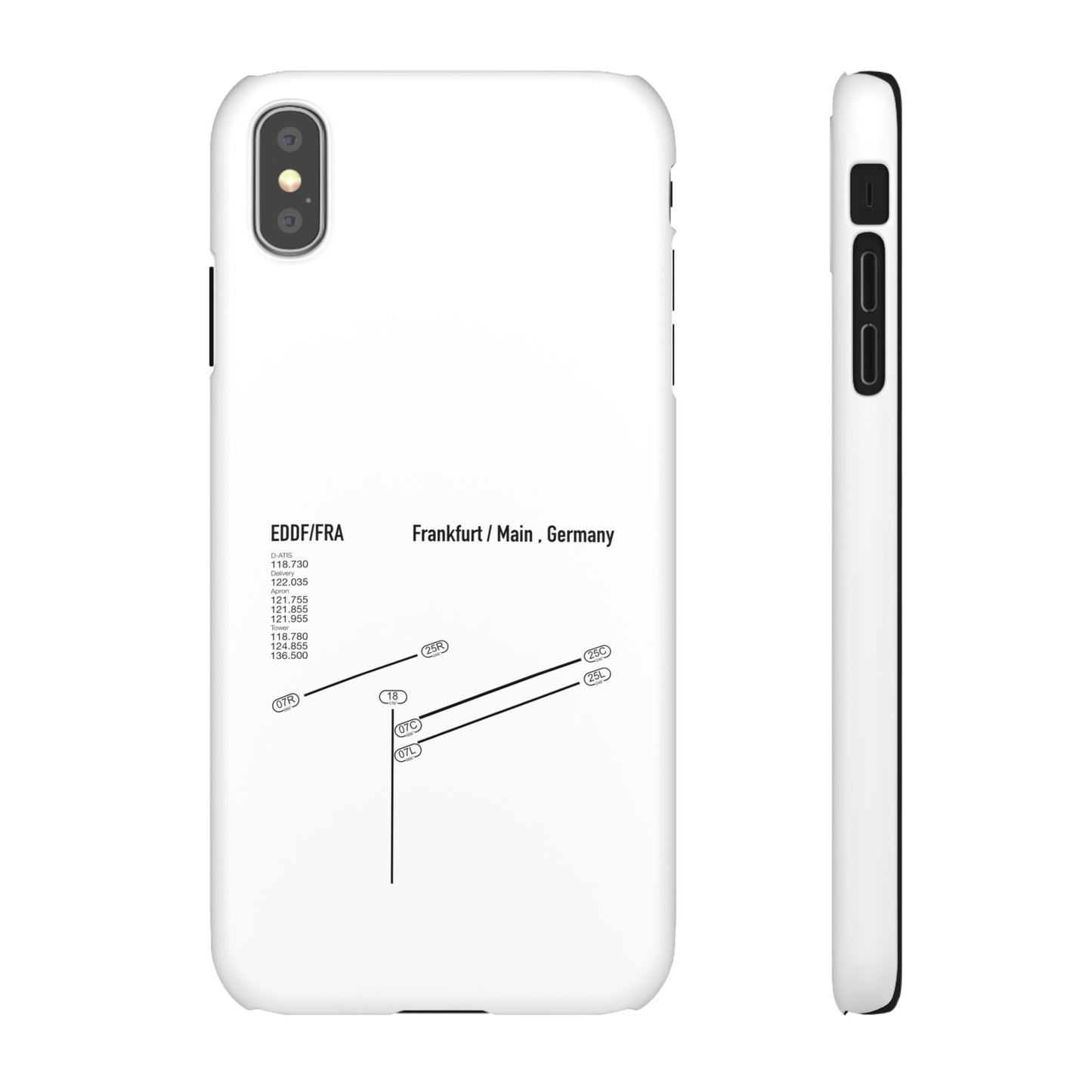Frankfurt Airport Runway Phone Case - White Edition