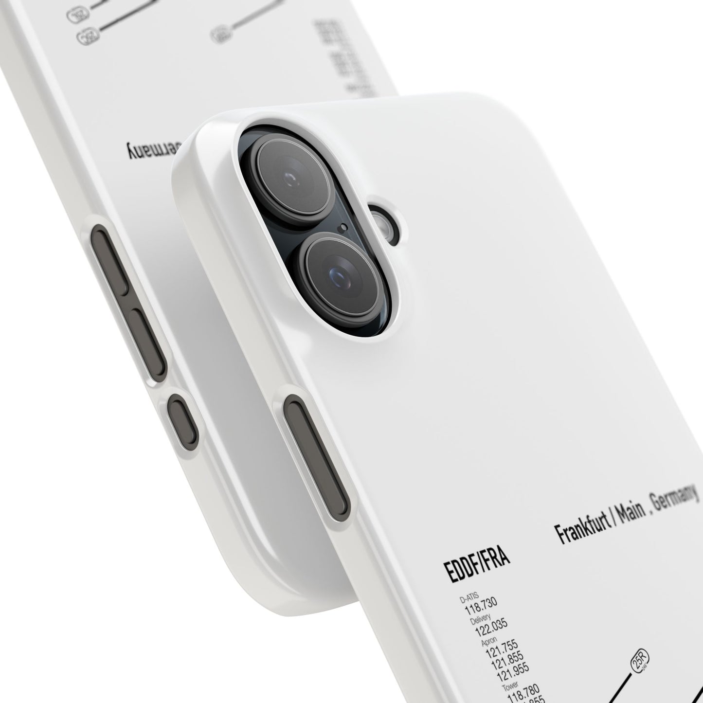 Frankfurt Airport Runway Phone Case - White Edition