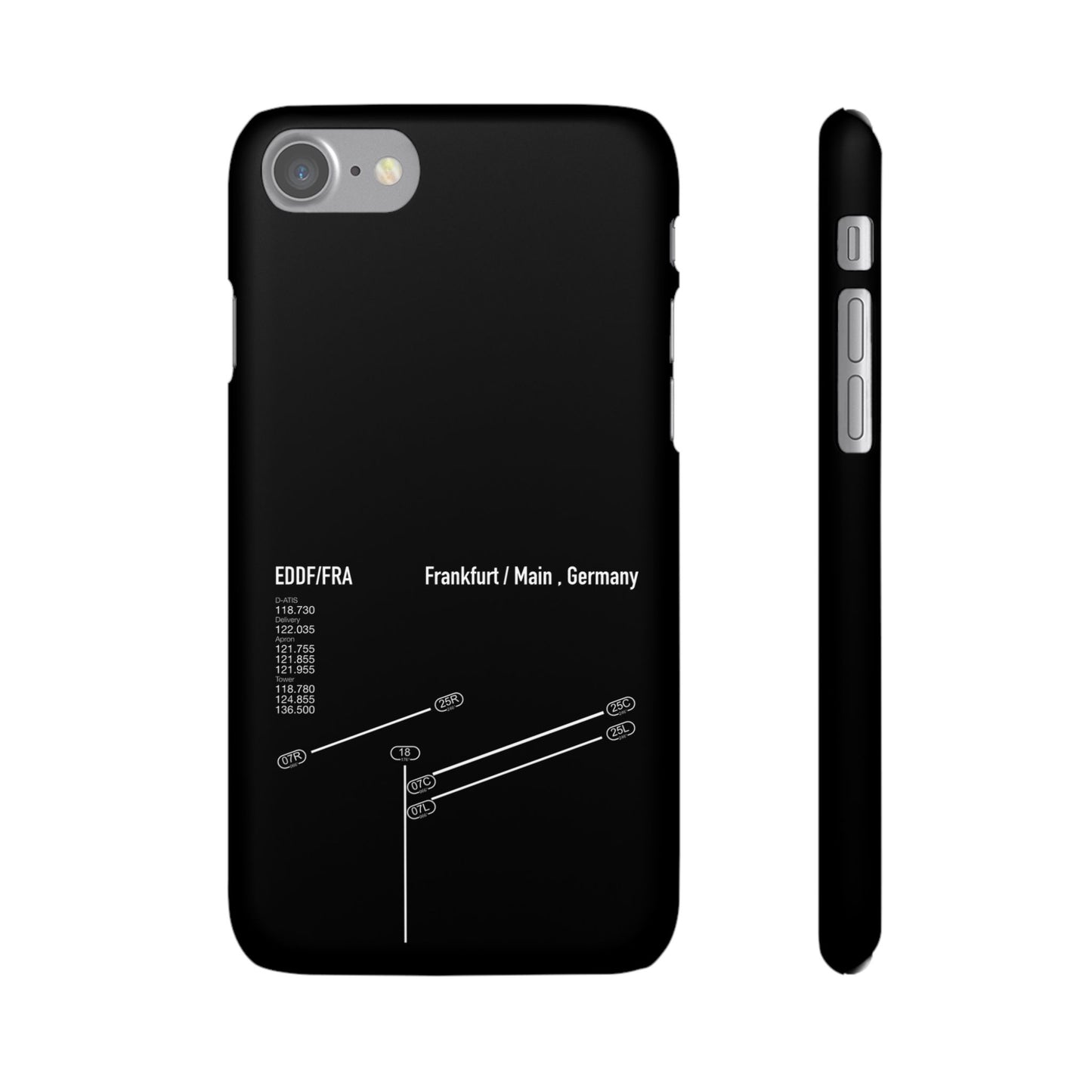 Frankfurt Airport Runway Phone Case - Black Edition