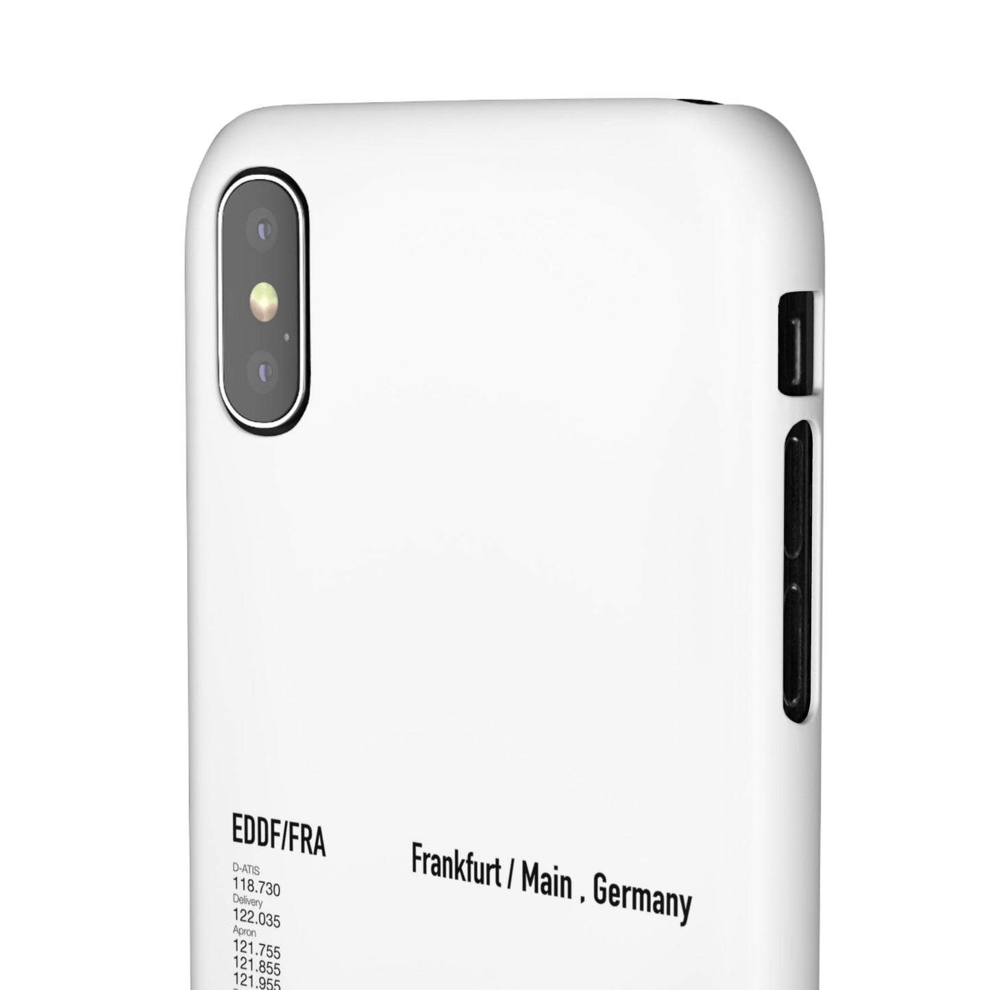 Frankfurt Airport Runway Phone Case - White Edition