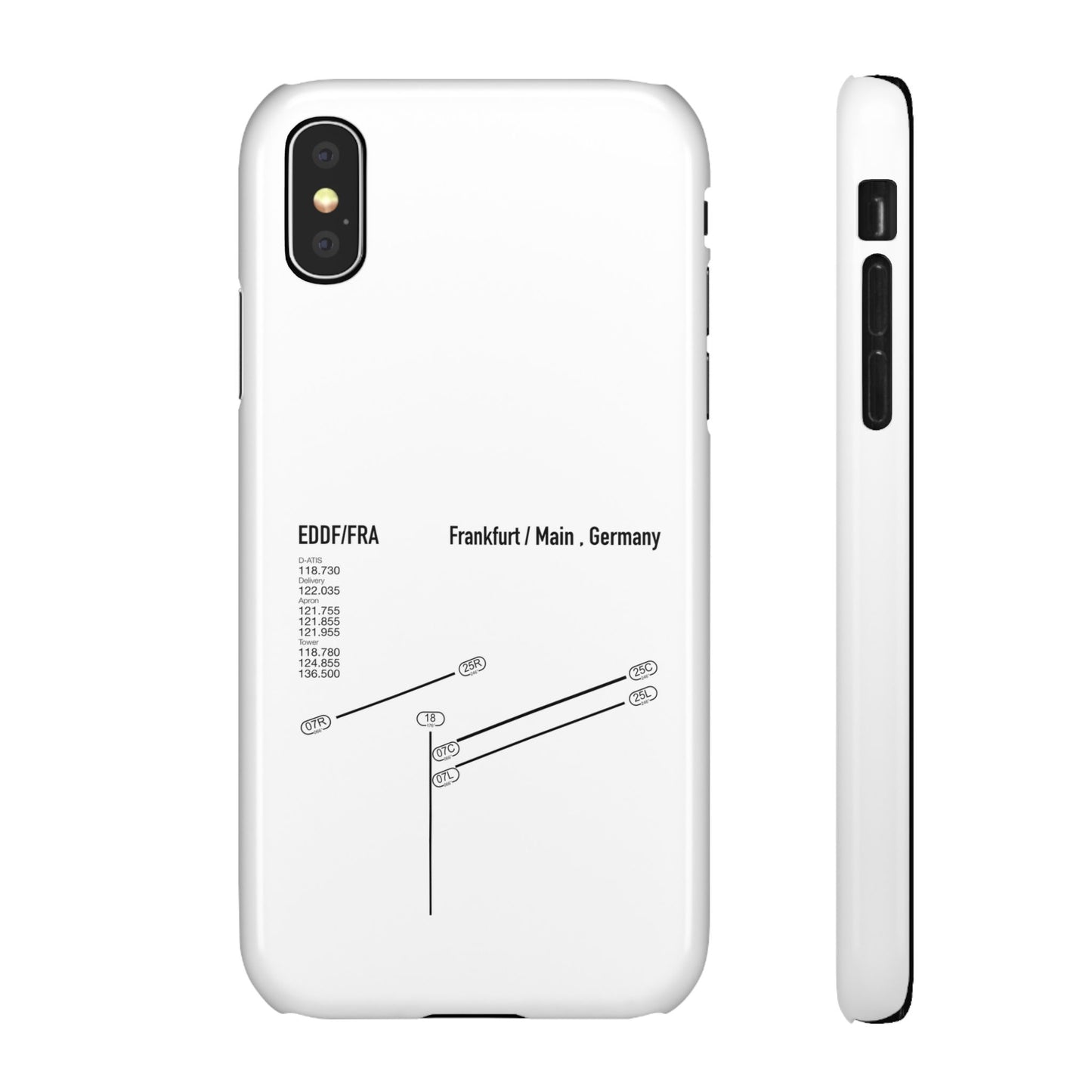 Frankfurt Airport Runway Phone Case - White Edition