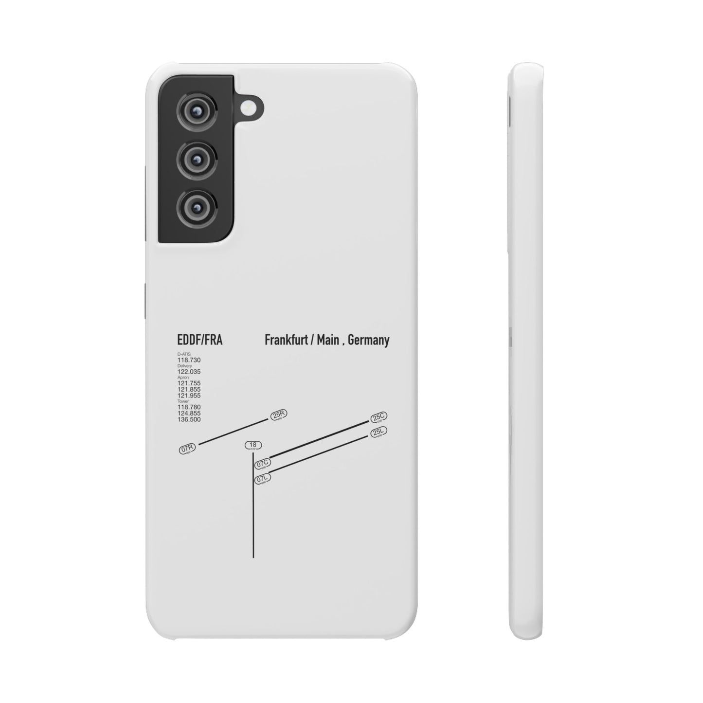Frankfurt Airport Runway Phone Case - White Edition
