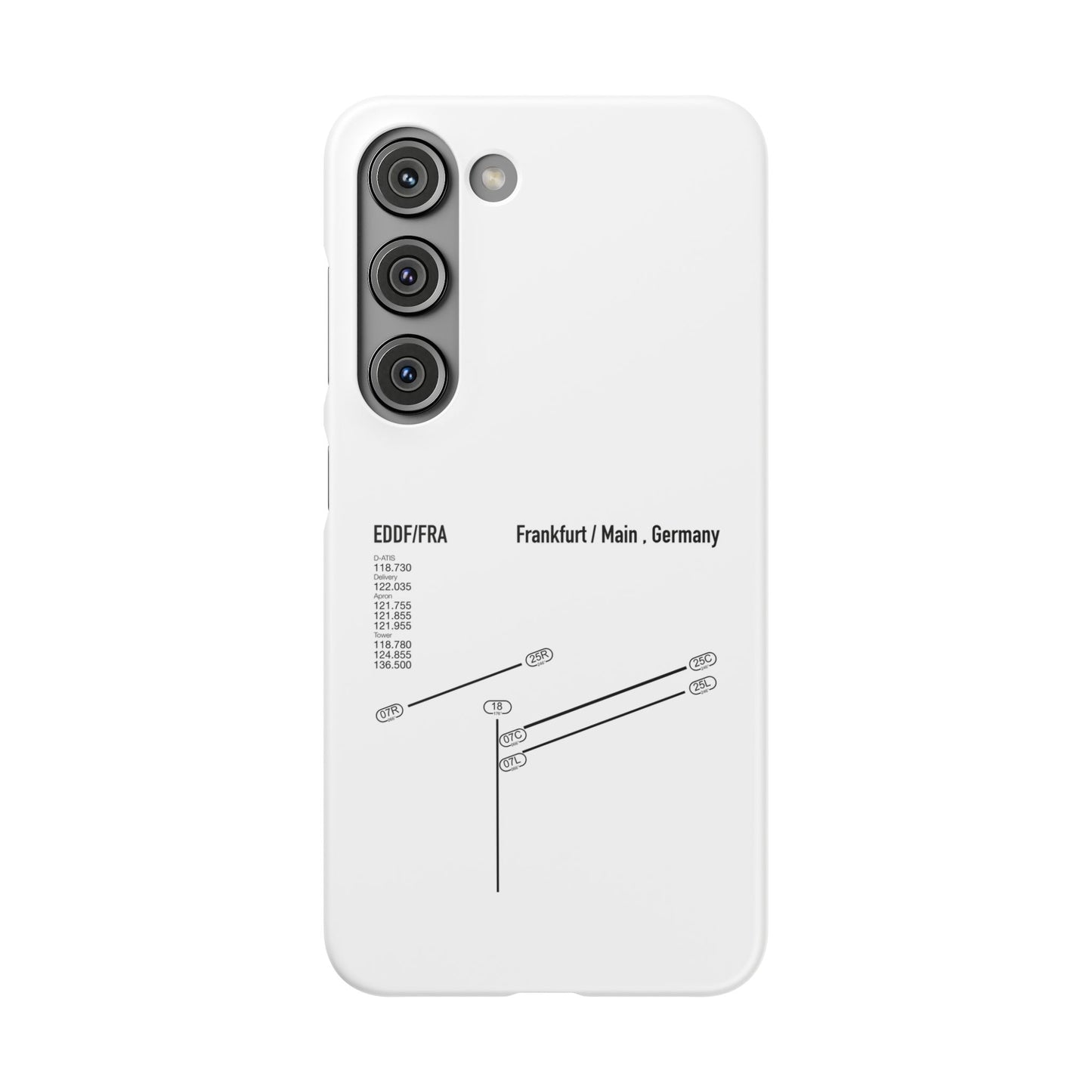 Frankfurt Airport Runway Phone Case - White Edition