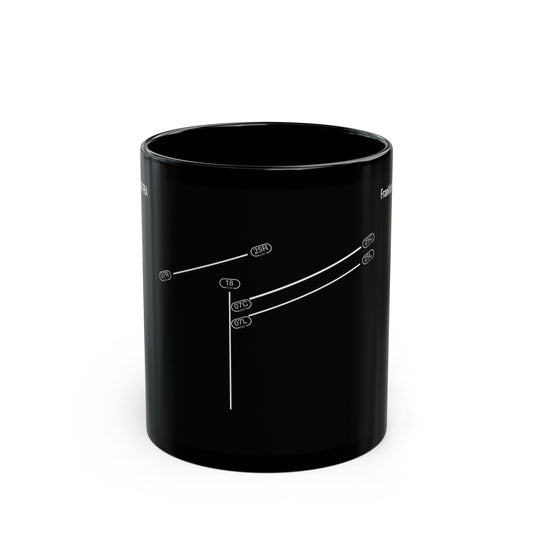 Frankfurt Airport Runway Mug - Black Edition