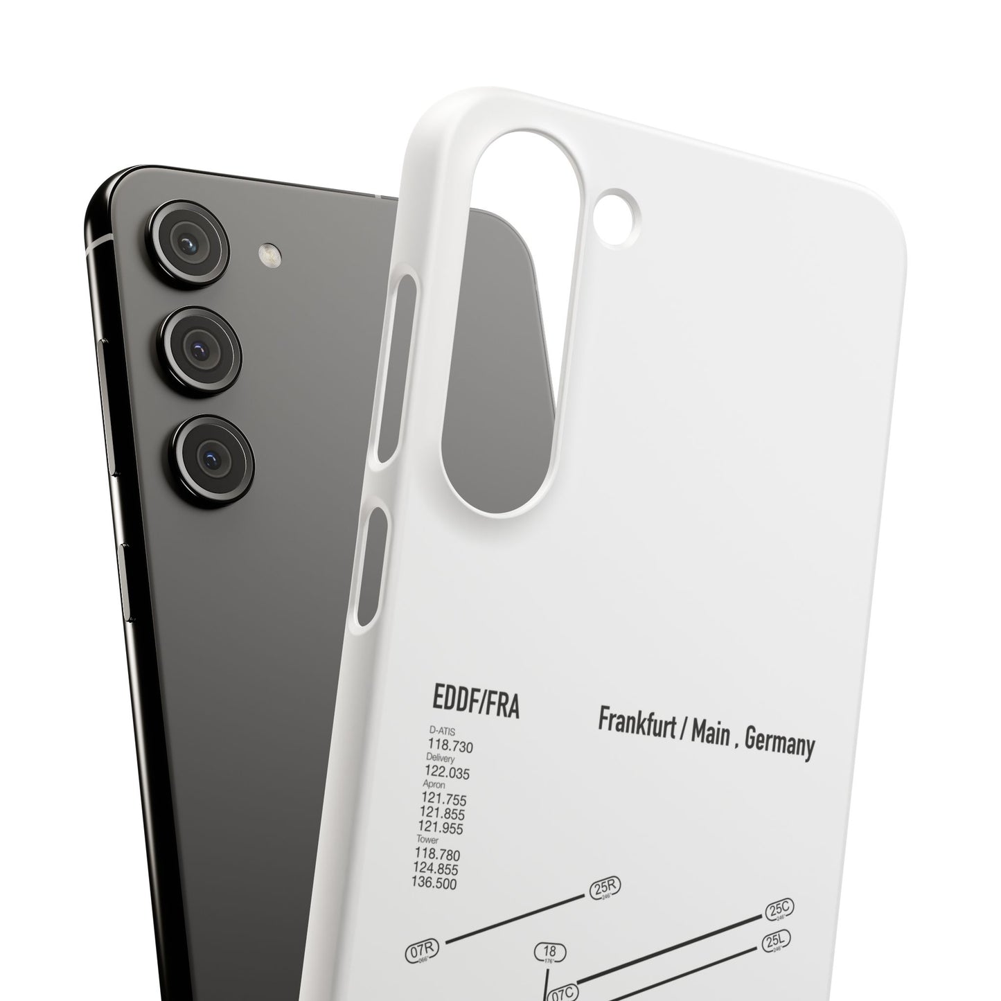 Frankfurt Airport Runway Phone Case - White Edition
