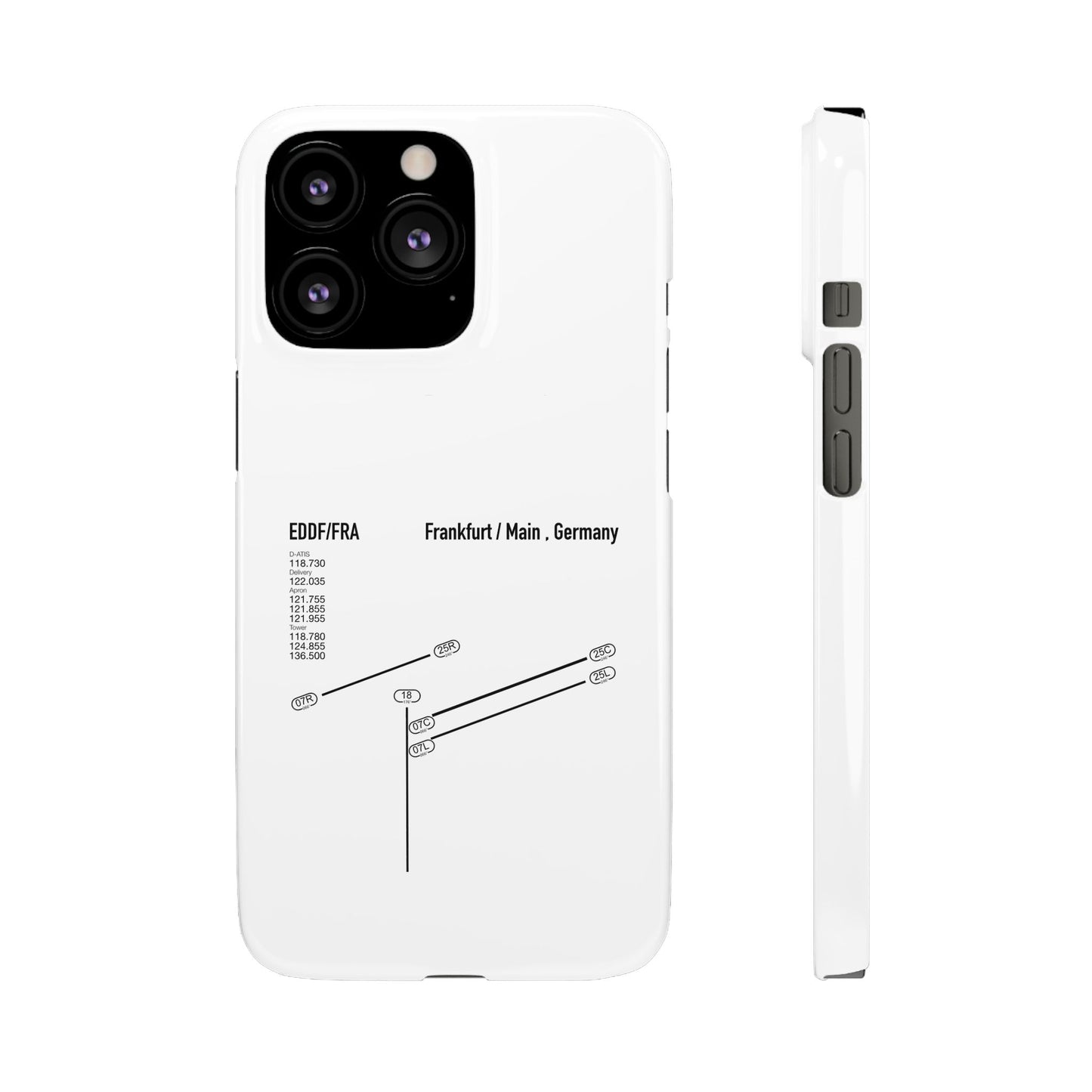 Frankfurt Airport Runway Phone Case - White Edition