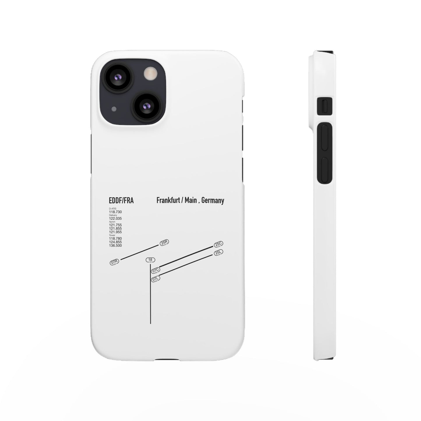 Frankfurt Airport Runway Phone Case - White Edition