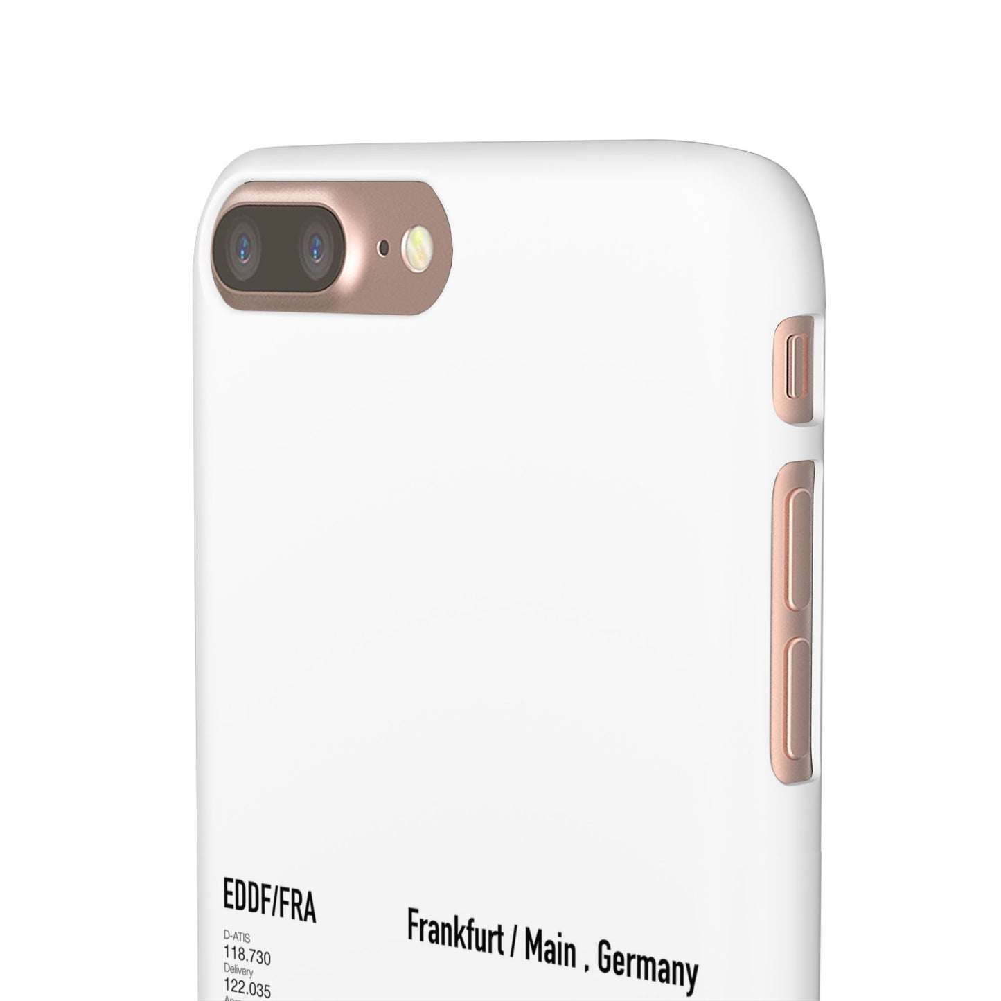 Frankfurt Airport Runway Phone Case - White Edition