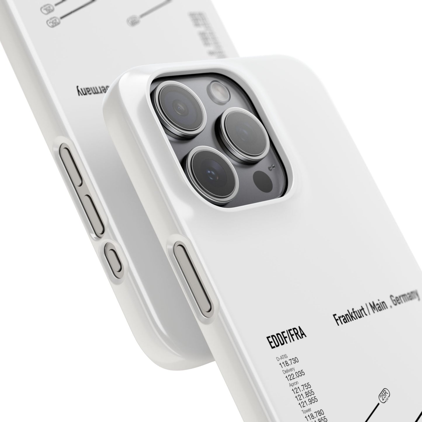 Frankfurt Airport Runway Phone Case - White Edition