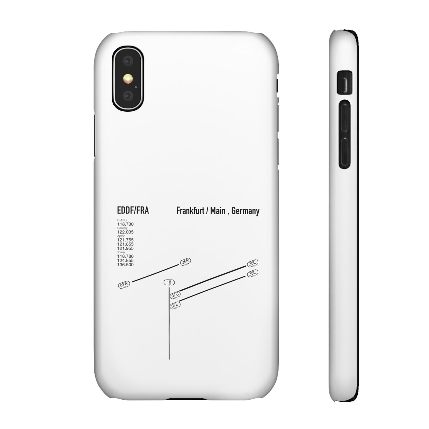 Frankfurt Airport Runway Phone Case - White Edition