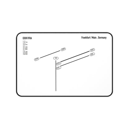 Frankfurt Airport Runway Desk Mat - White Edition