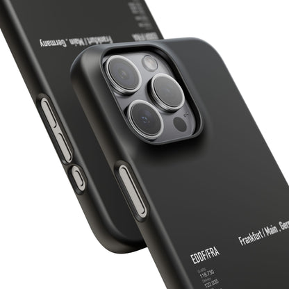 Frankfurt Airport Runway Phone Case - Black Edition