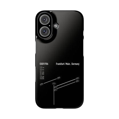 Frankfurt Airport Runway Phone Case - Black Edition