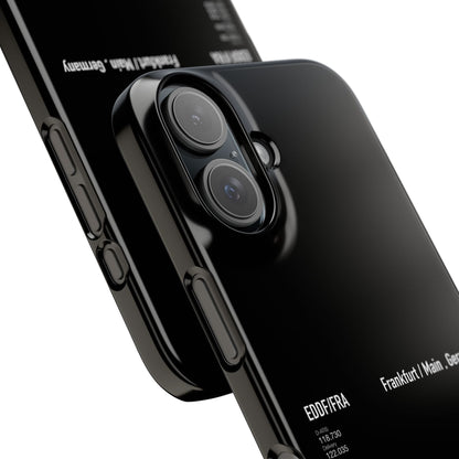 Frankfurt Airport Runway Phone Case - Black Edition