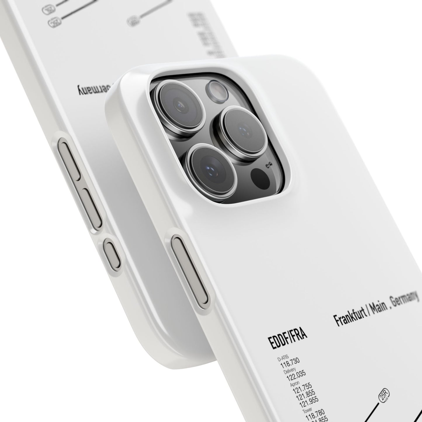Frankfurt Airport Runway Phone Case - White Edition