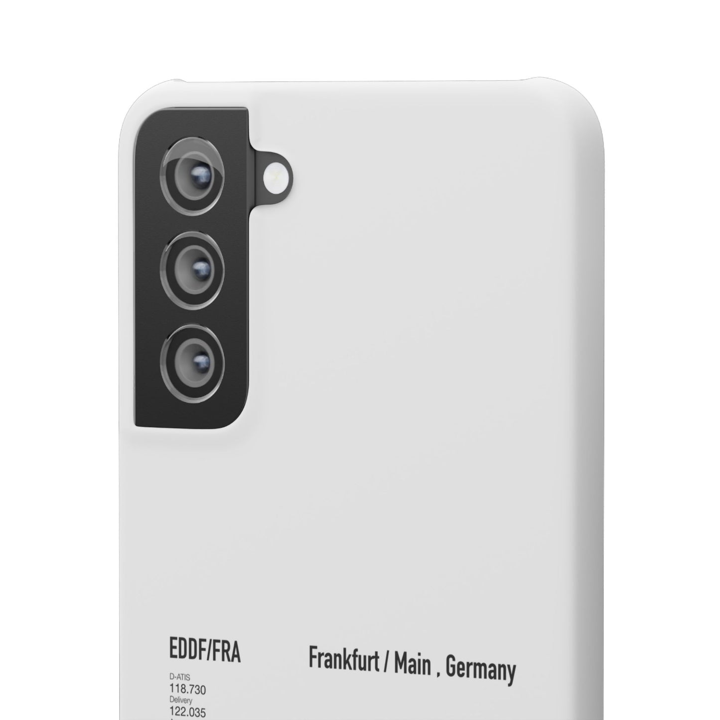 Frankfurt Airport Runway Phone Case - White Edition